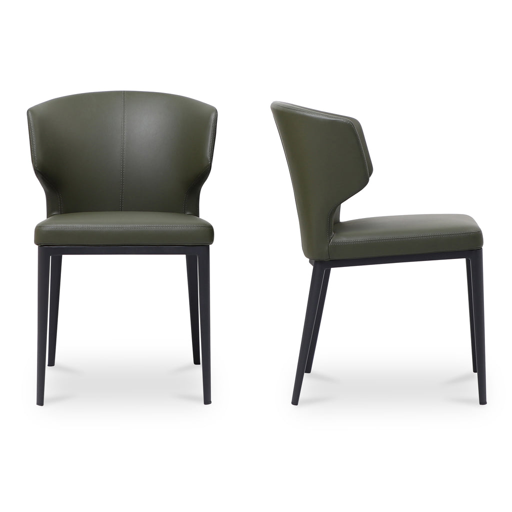 Delaney Dining Chair Dark Green-Set of Two