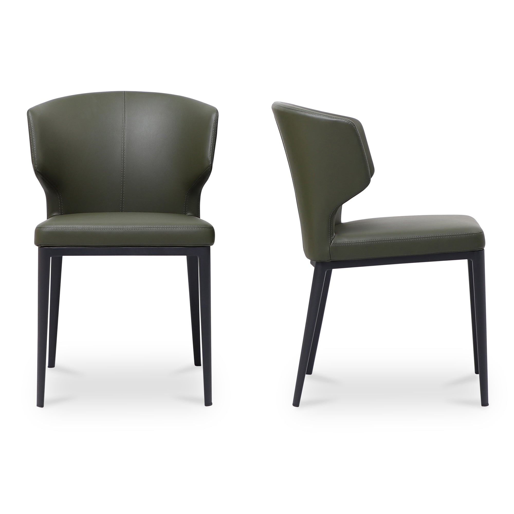 Delaney Dining Chair Dark Green-Set of Two