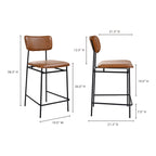 Sailor Counter Stool Brown