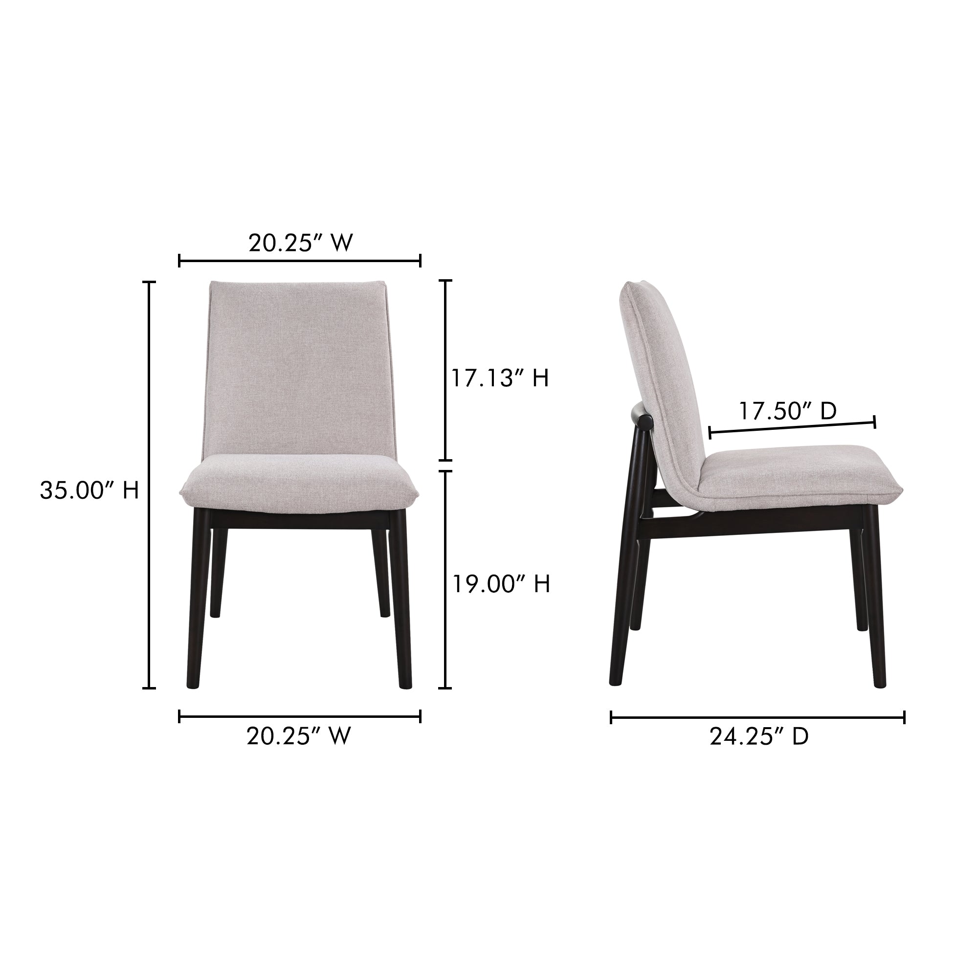 Charlie Dining Chair Beige– Set Of Two