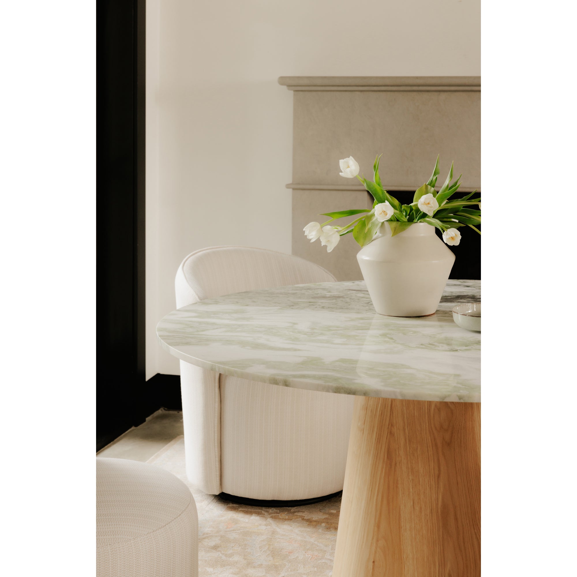 Evelyn Dining Table Onyx Marble