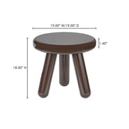Joy Accent Table Dark Brown Lacquer