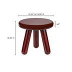 Joy Accent Table Deep Red Lacquer