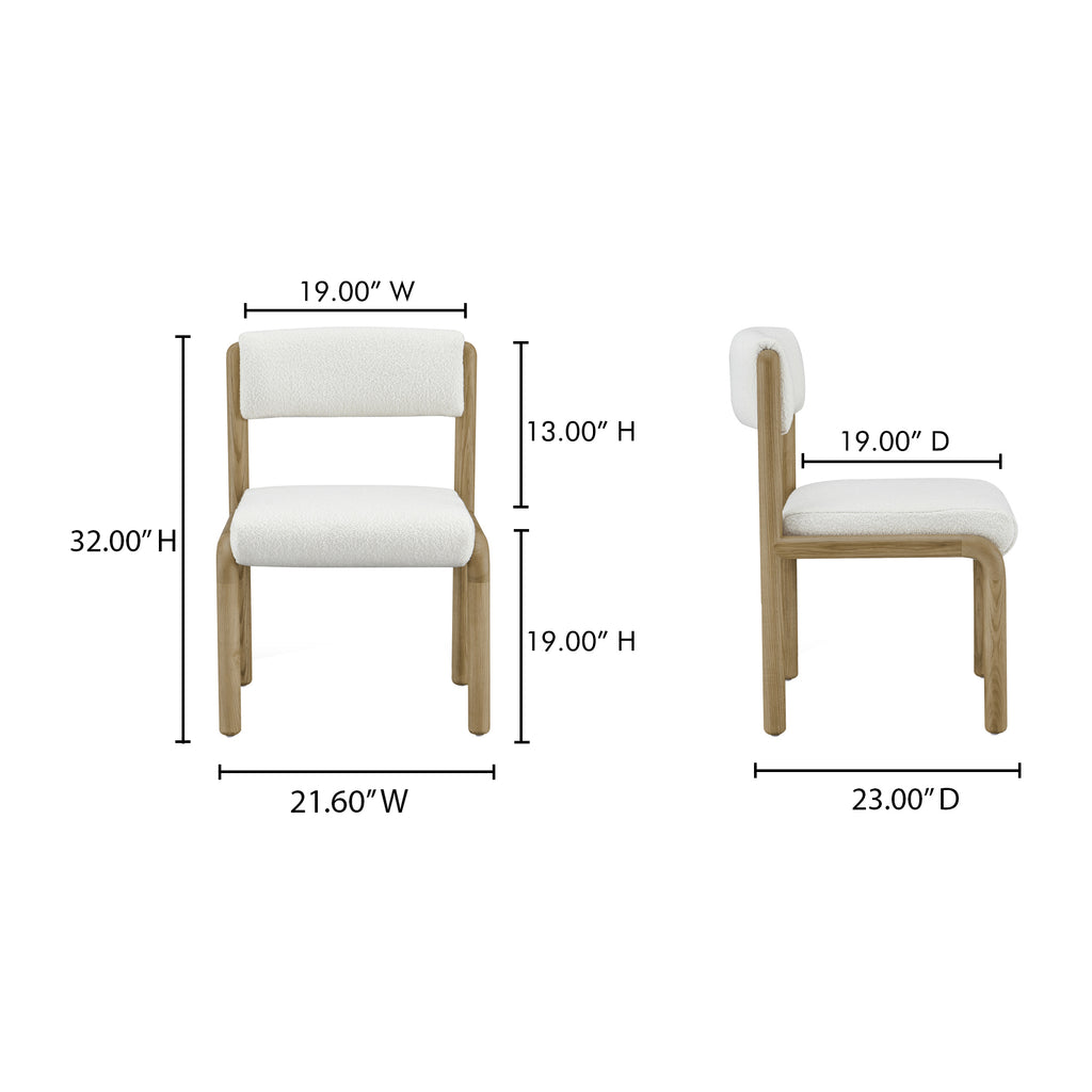 April Dining Chair White-Set Of Two
