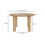Milo Round Dining Table Oak