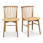 Marley Dining Chair Oak-Set of Two