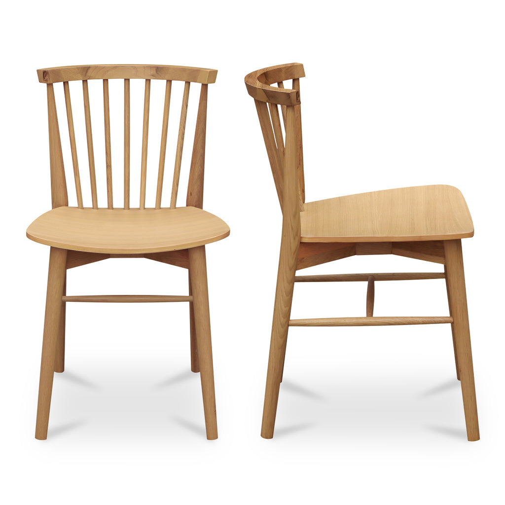 Marley Dining Chair Oak-Set of Two