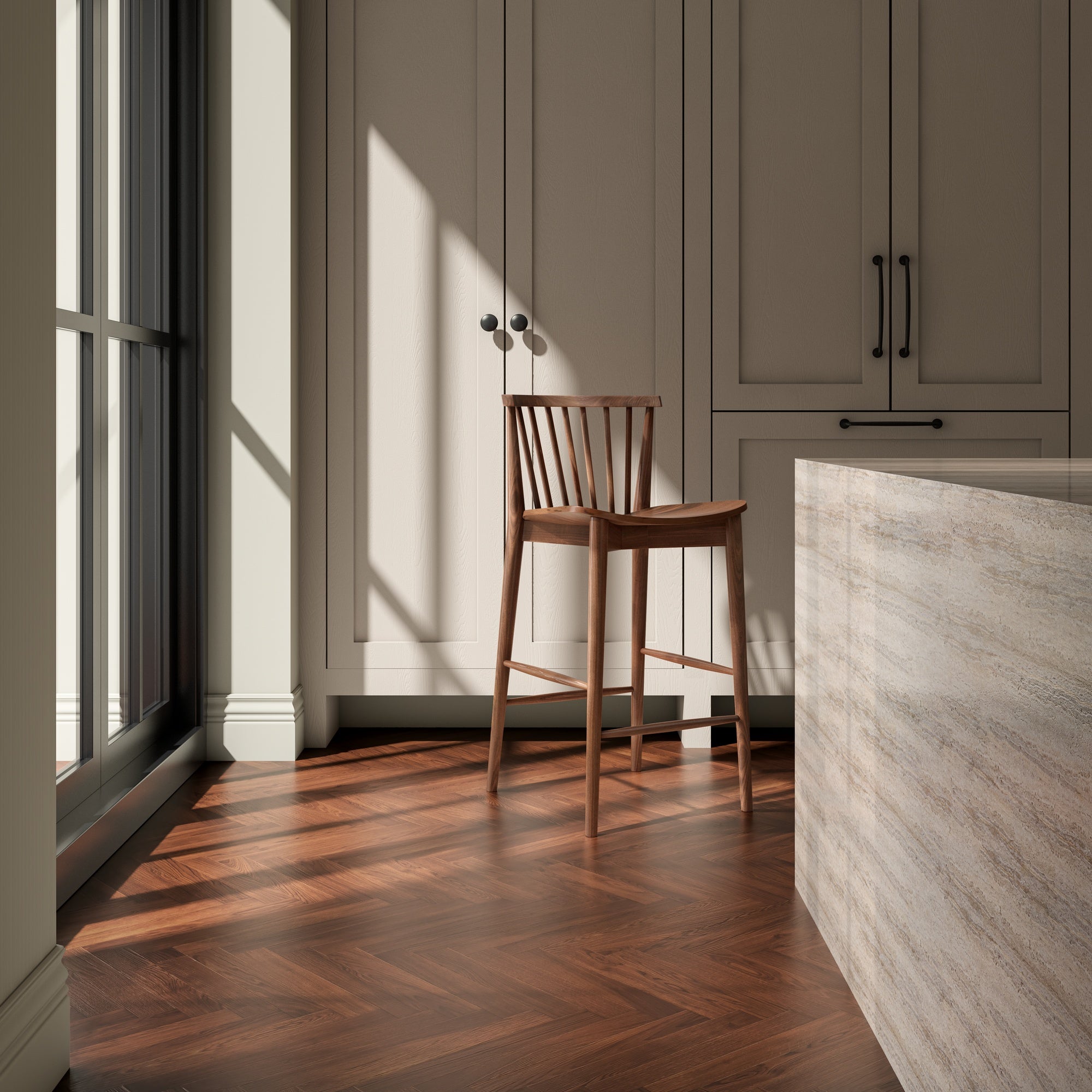 Marley Counter Stool Walnut