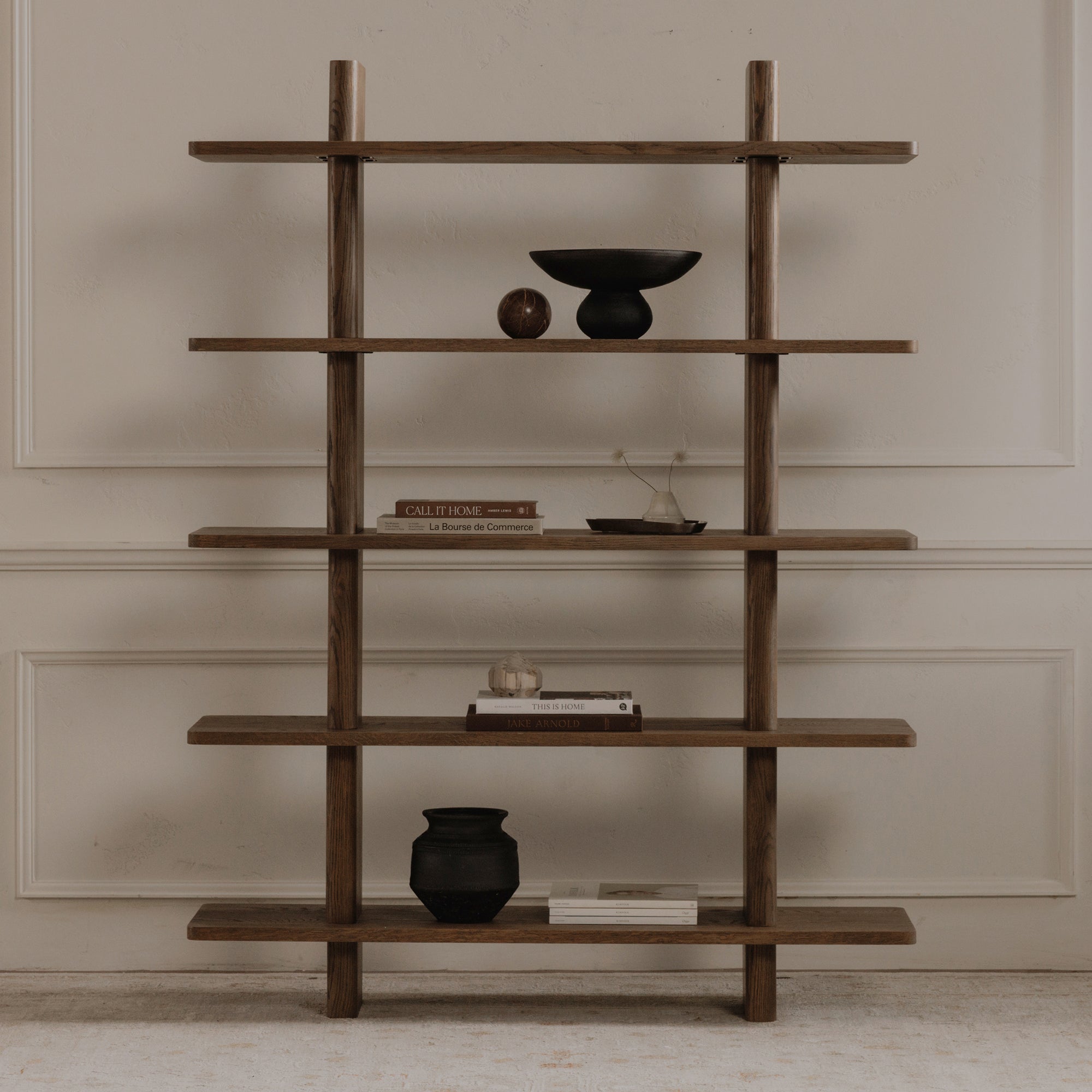 Casey Large Bookcase Dark Brown