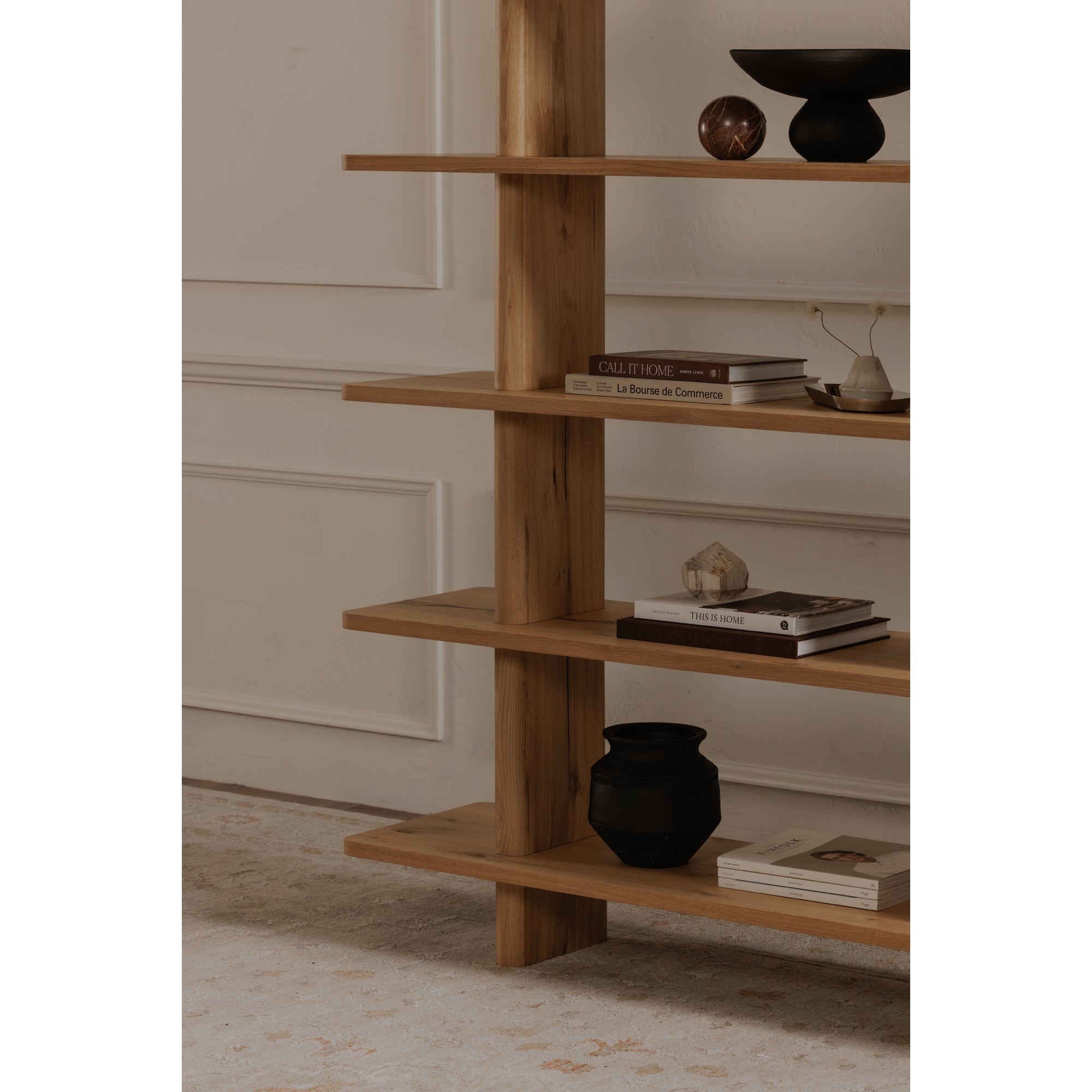 Casey Large Bookcase Rustic Oak