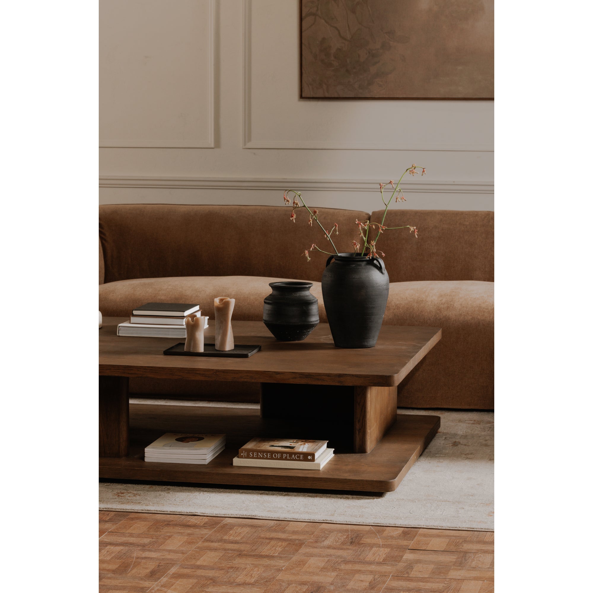 Casey Large Coffee Table Dark Brown