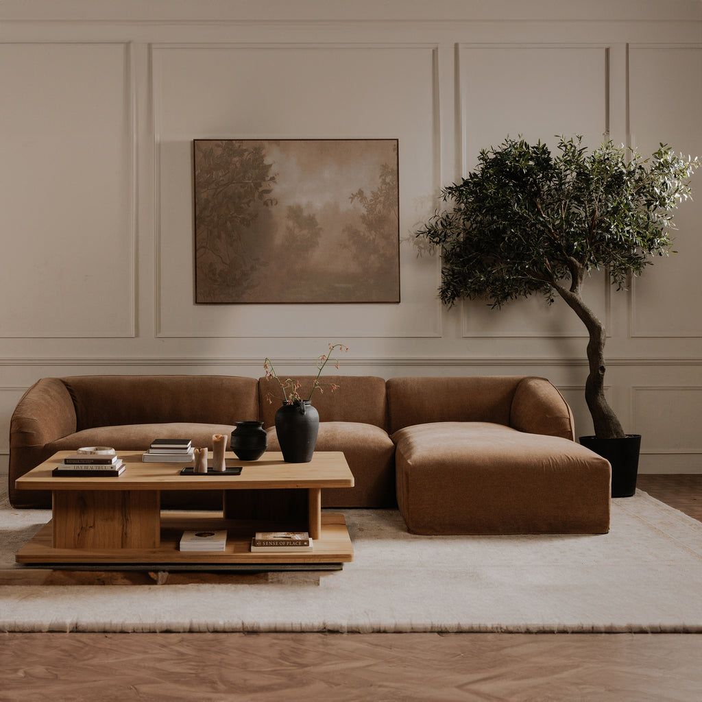 Casey Large Coffee Table Rustic Oak