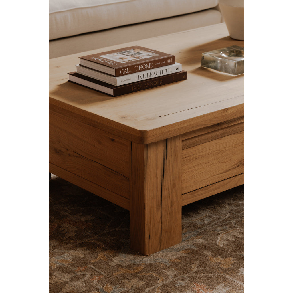 Graham Storage Coffee Table Rustic Oak