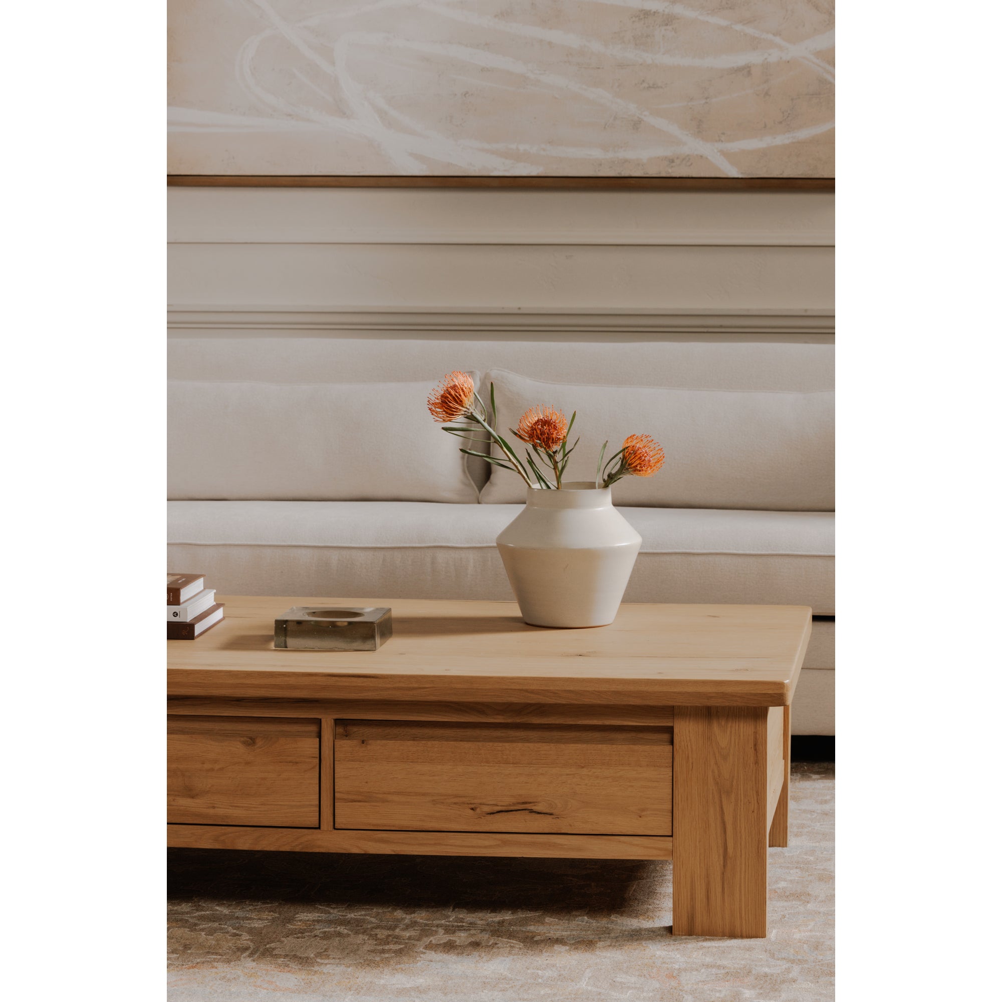 Graham Storage Coffee Table Rustic Oak