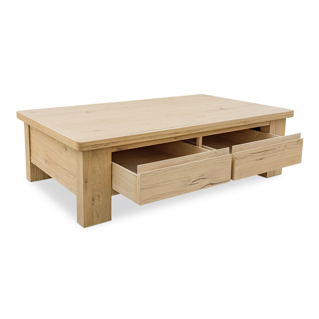 Graham Storage Coffee Table Rustic Oak