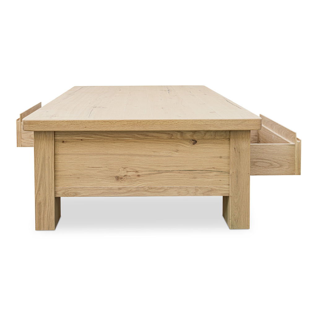 Graham Storage Coffee Table Rustic Oak