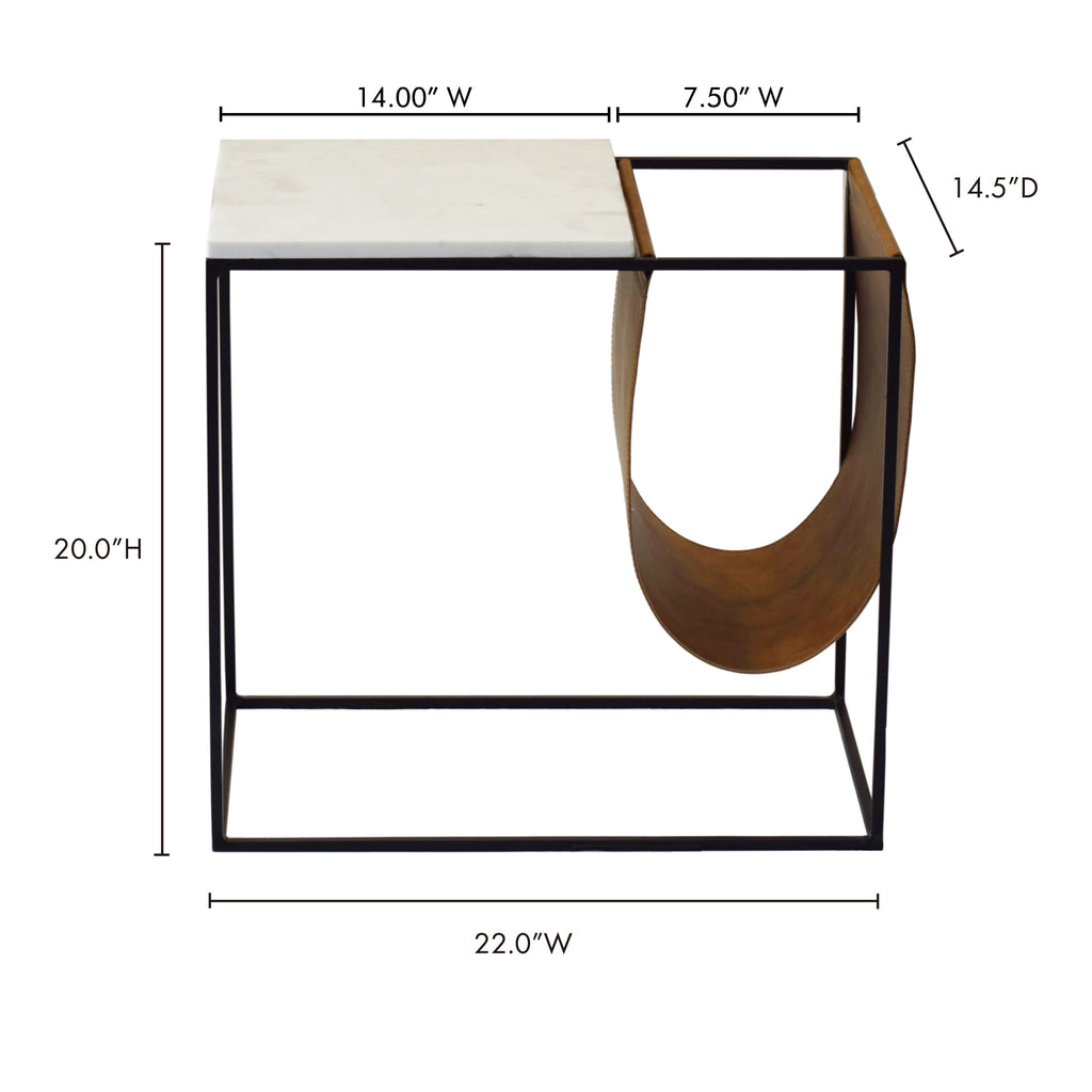 Cave Magazine Rack Brown