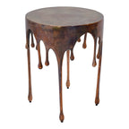 Copperworks Accent Table Antique Copper