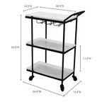 After Hours Bar Cart White