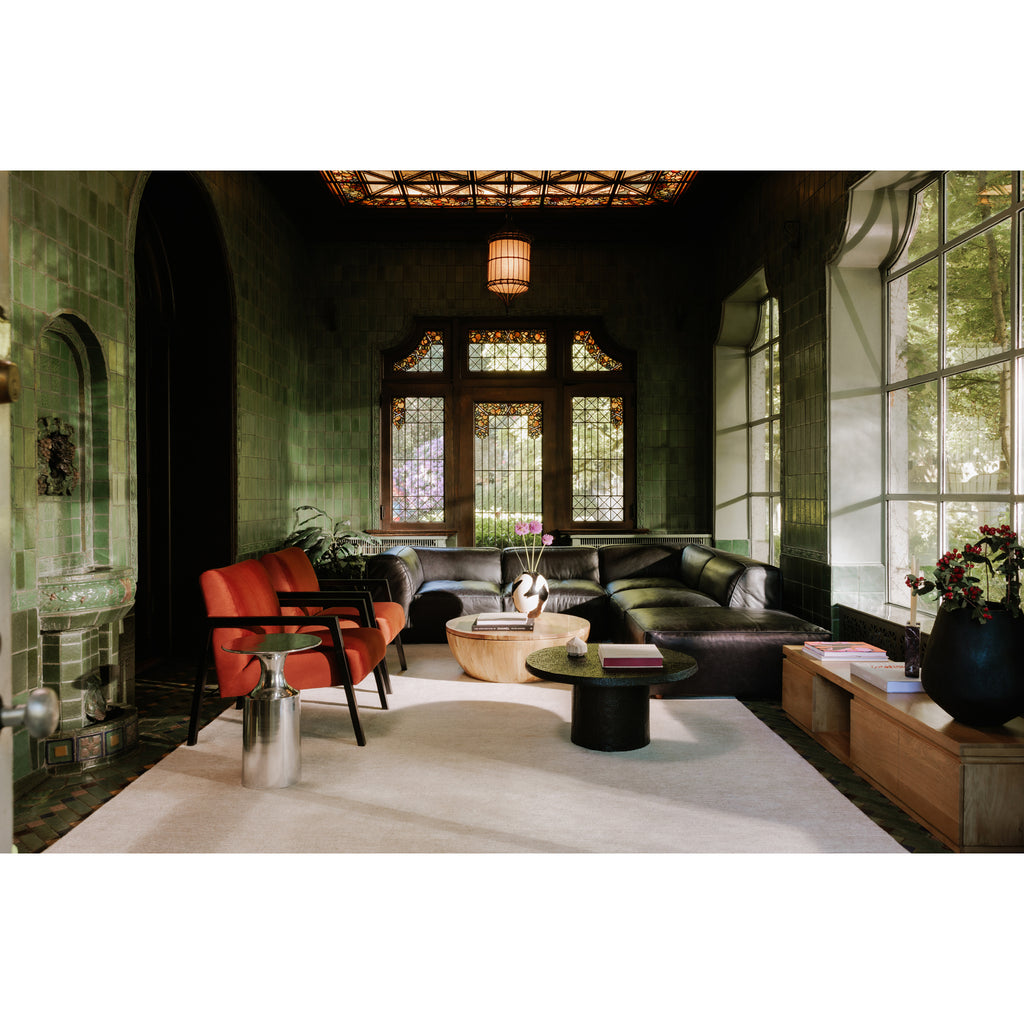 Rassa Accent Table Polished Silver