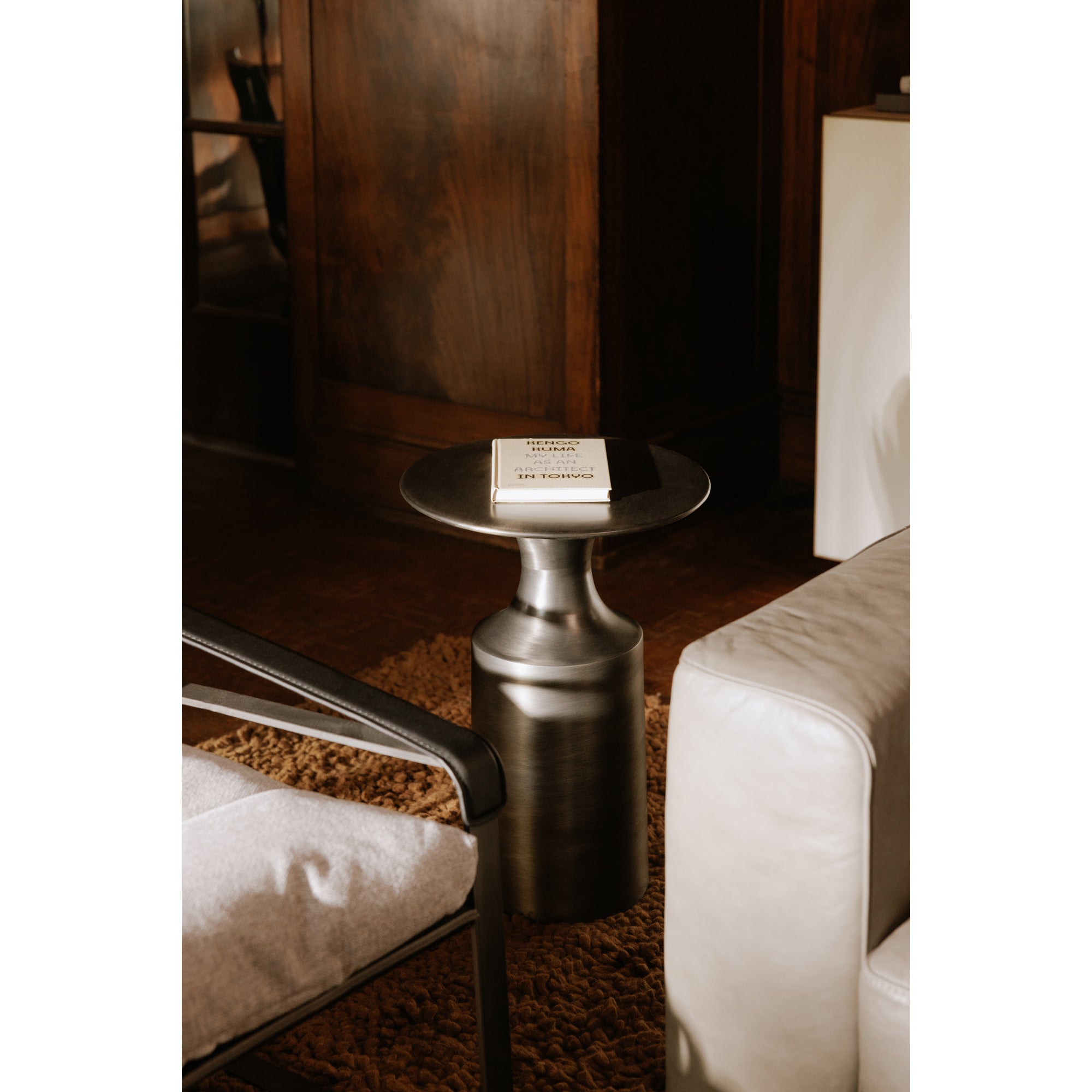 Rassa Accent Table Polished Zinc