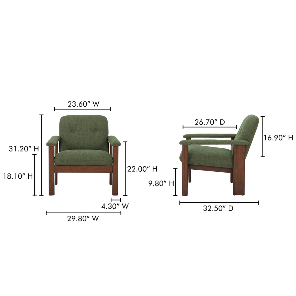 Parker Lounge Chair Green