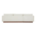 Vernon Left Sectional White