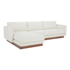 Vernon Left Sectional White