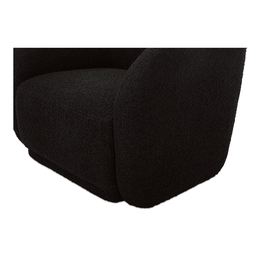 Faye Accent Chair Black Boucle