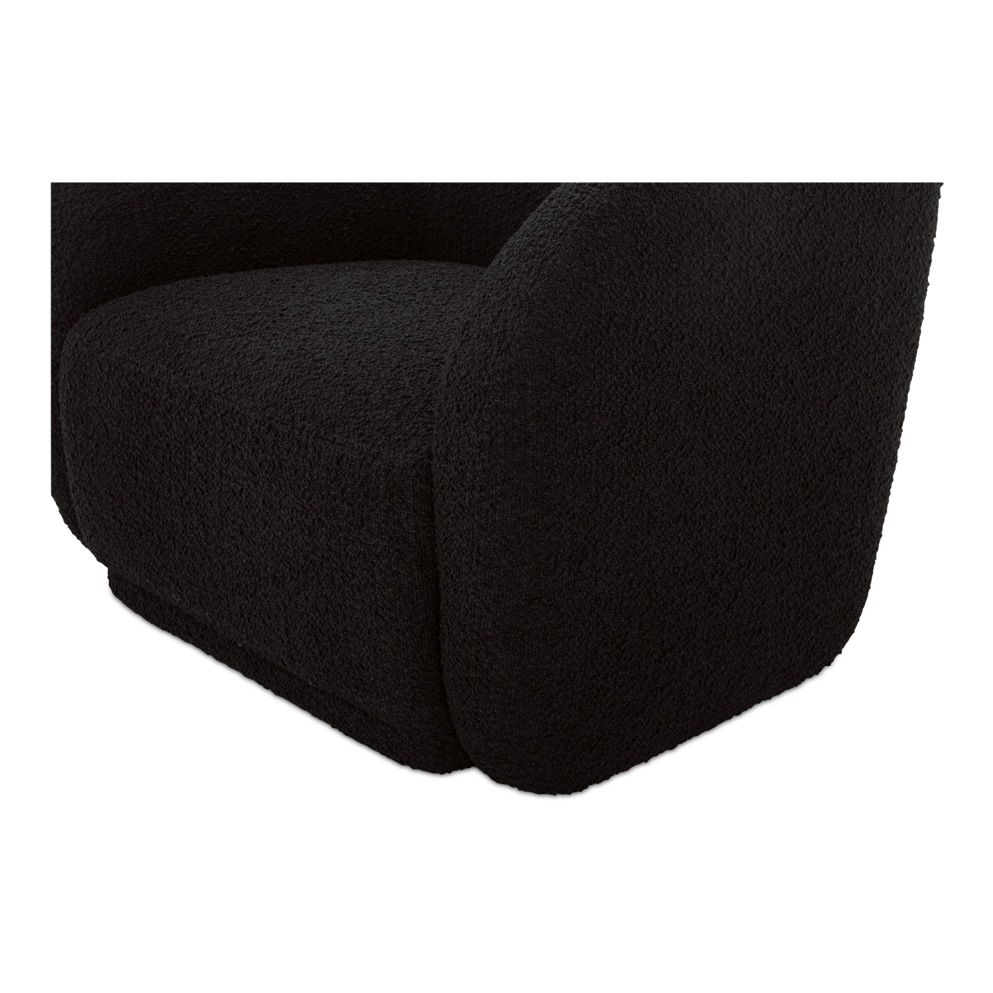 Faye Accent Chair Black Boucle