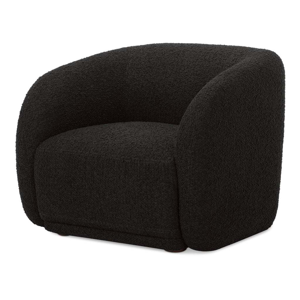 Faye Accent Chair Black Boucle