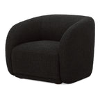 Faye Accent Chair Black Boucle