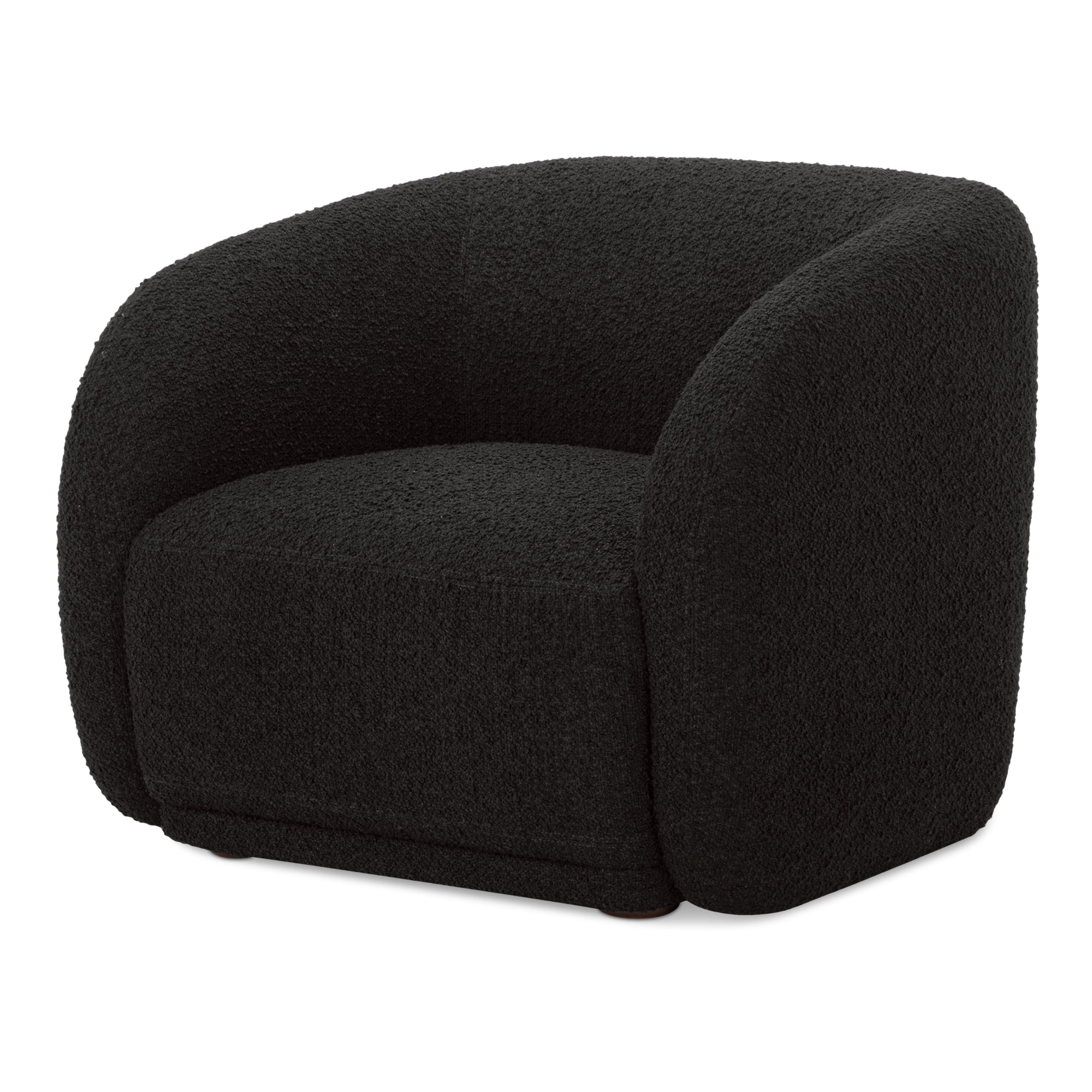Faye Accent Chair Black Boucle