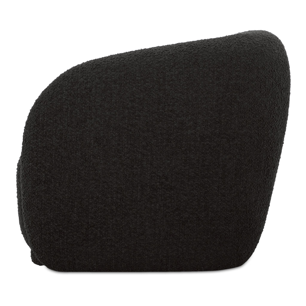 Faye Accent Chair Black Boucle