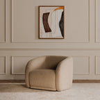 Faye Accent Chair Beige Boucle