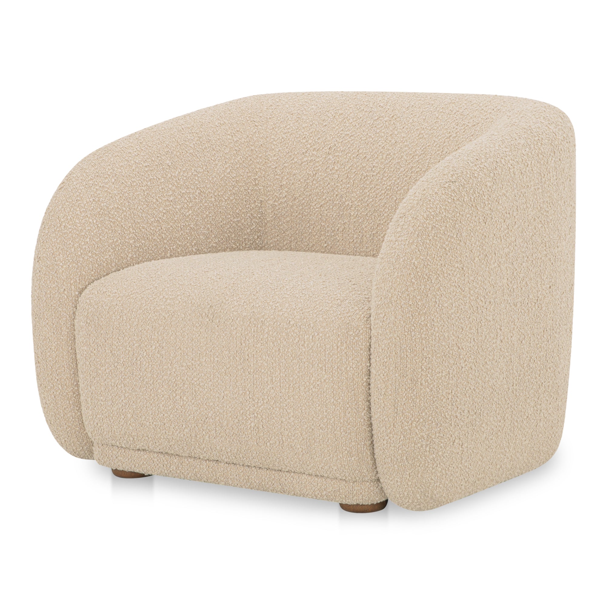 Faye Accent Chair Beige Boucle