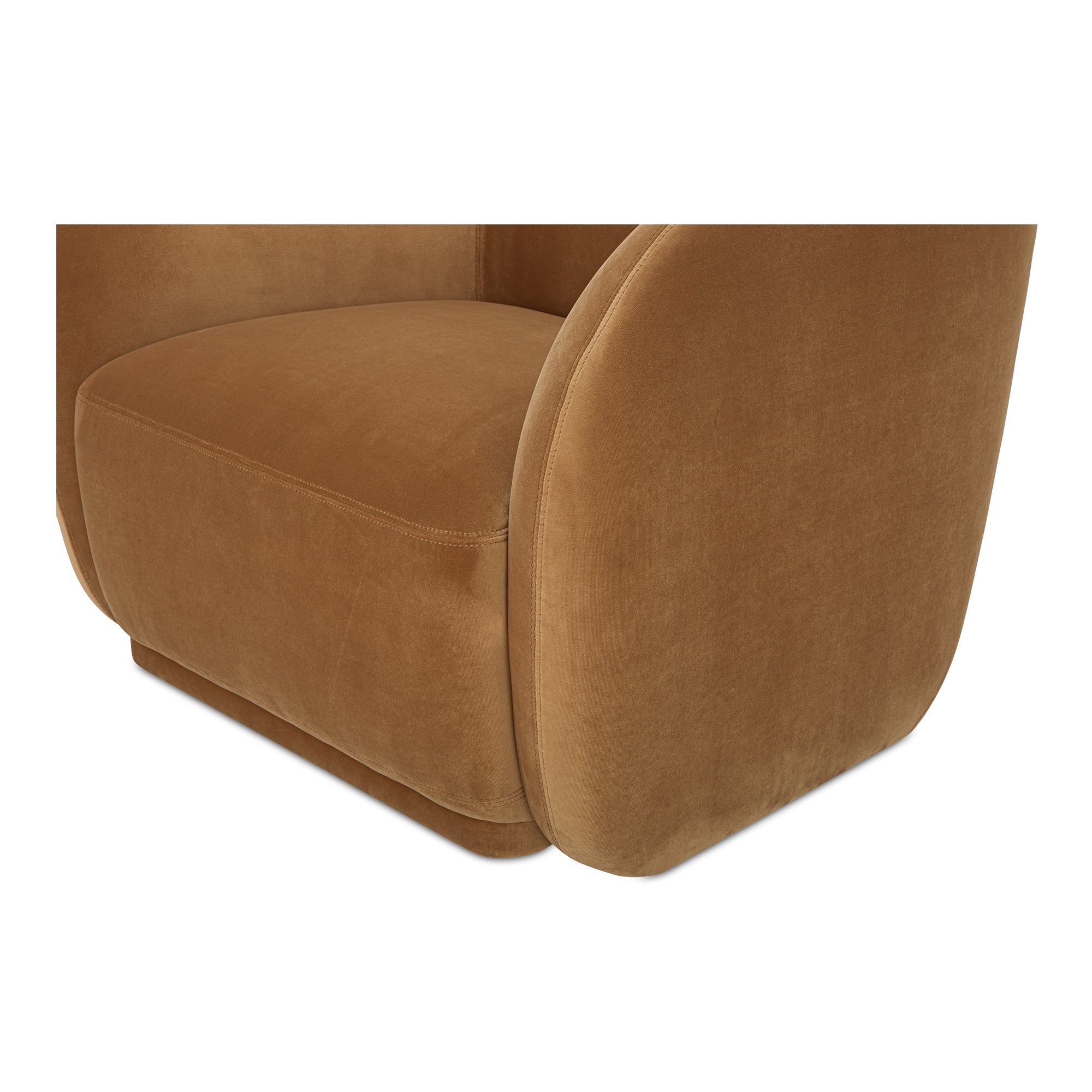 Faye Accent Chair Tan Faux Mohair