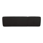 Faye Left Sectional Black Boucle