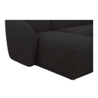 Faye Left Sectional Black Boucle