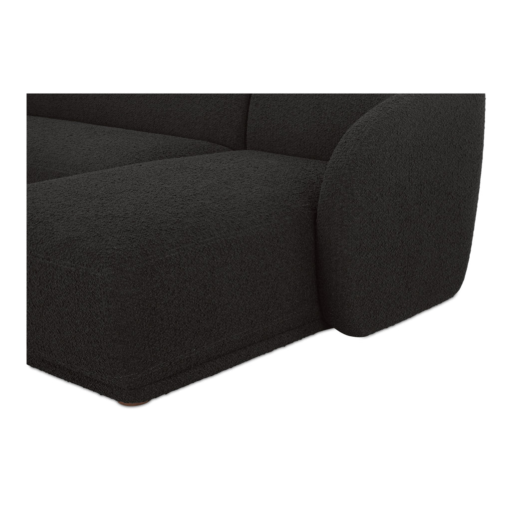 Faye Right Sectional Black Boucle