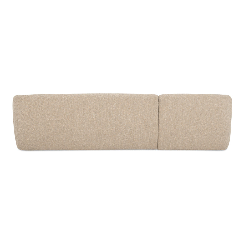 Faye Left Sectional Beige Boucle