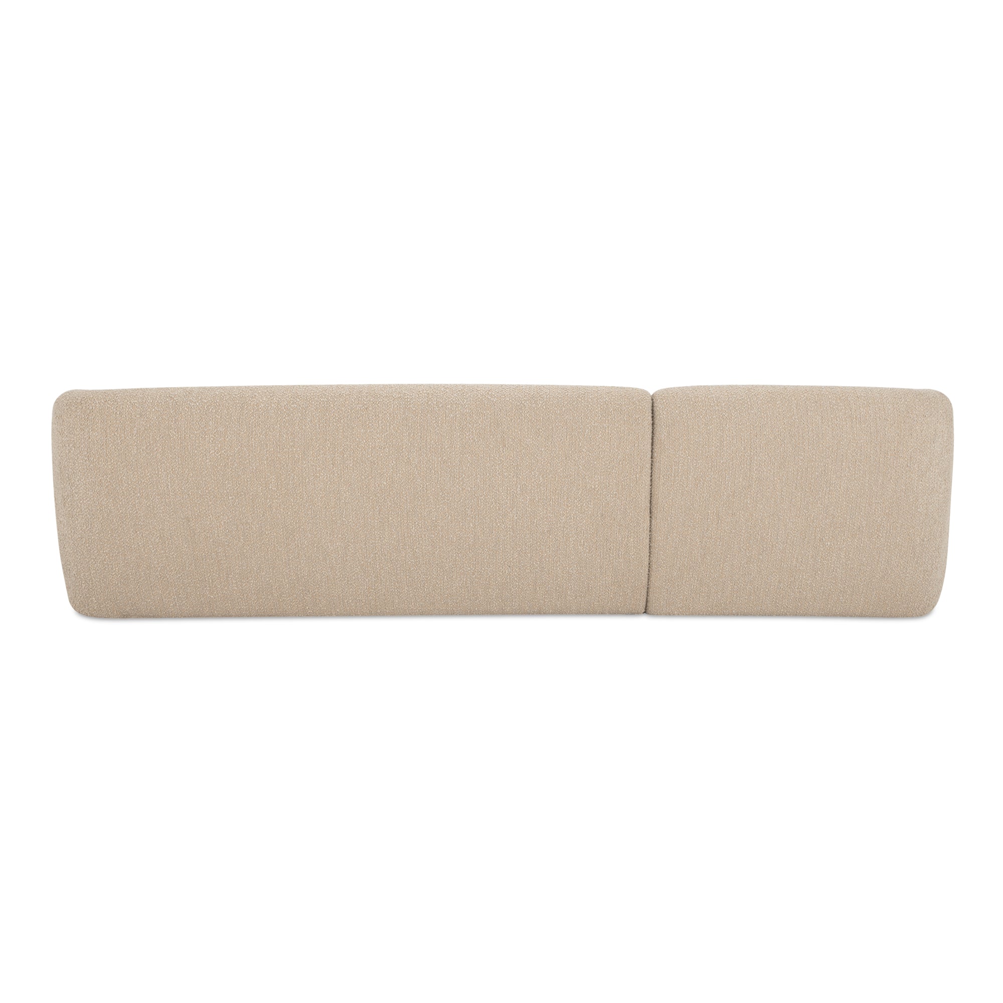 Faye Left Sectional Beige Boucle