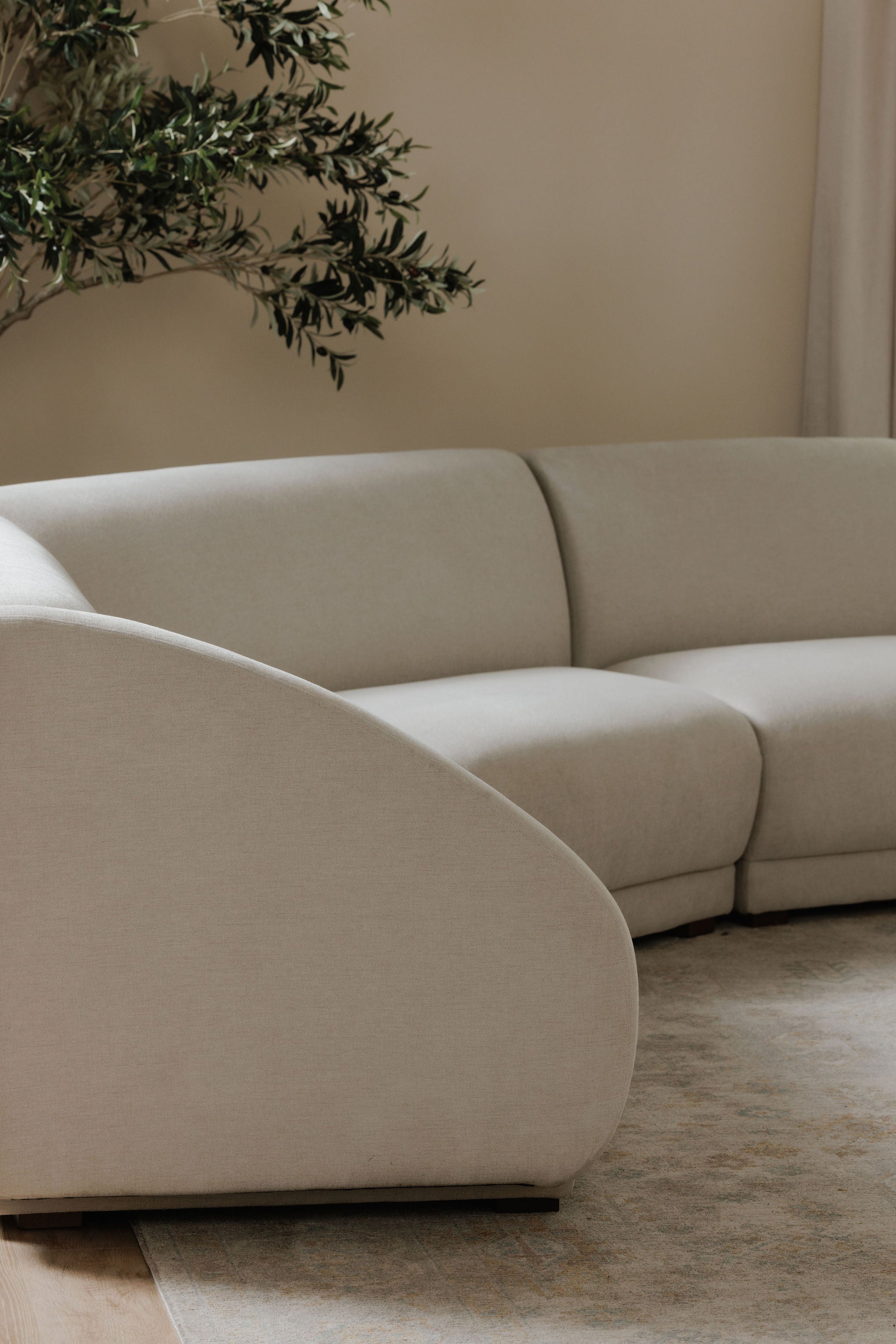 Fraser Left Arm Facing Sofa Off White
