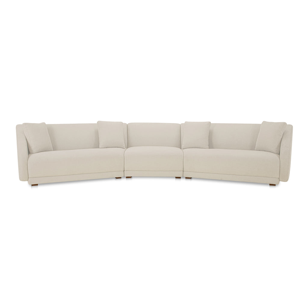 Fraser 3 Piece Modular Sectional with Slipper Off White