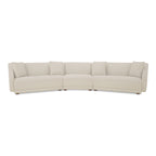 Fraser 3 Piece Modular Sectional with Slipper Off White