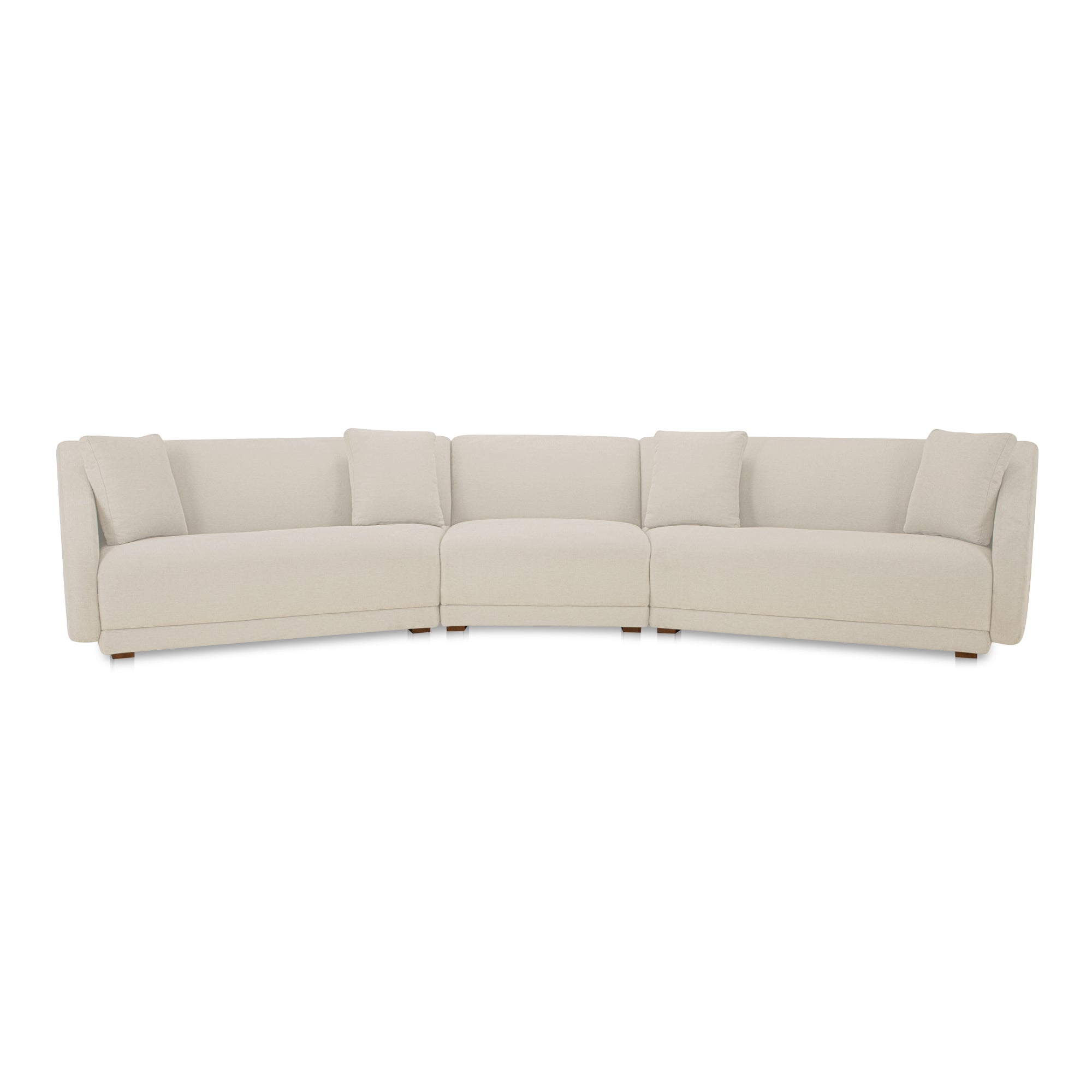 Fraser 3 Piece Modular Sectional with Slipper Off White