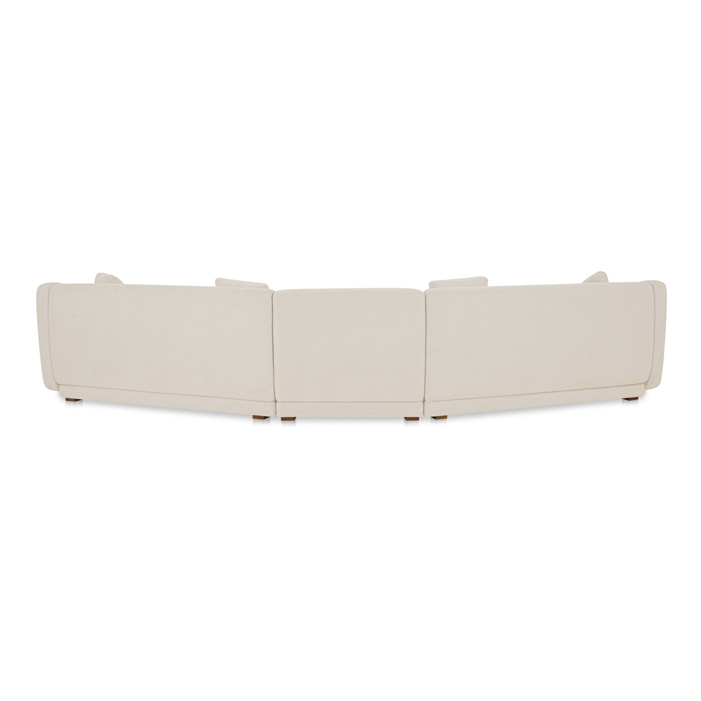 Fraser 3 Piece Modular Sectional with Slipper Off White