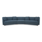 Fraser 3 Piece Modular Sectional with Slipper Deep Blue