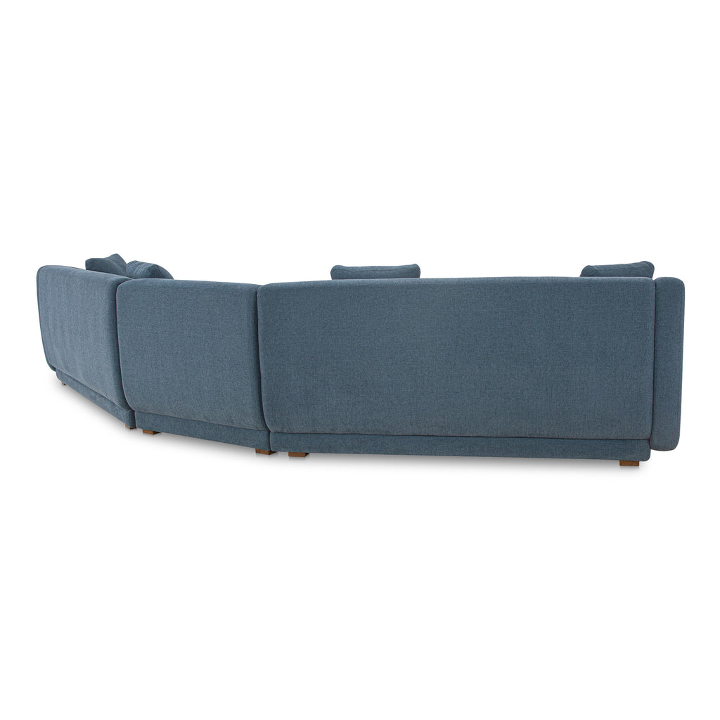 Fraser 3 Piece Modular Sectional with Slipper Deep Blue