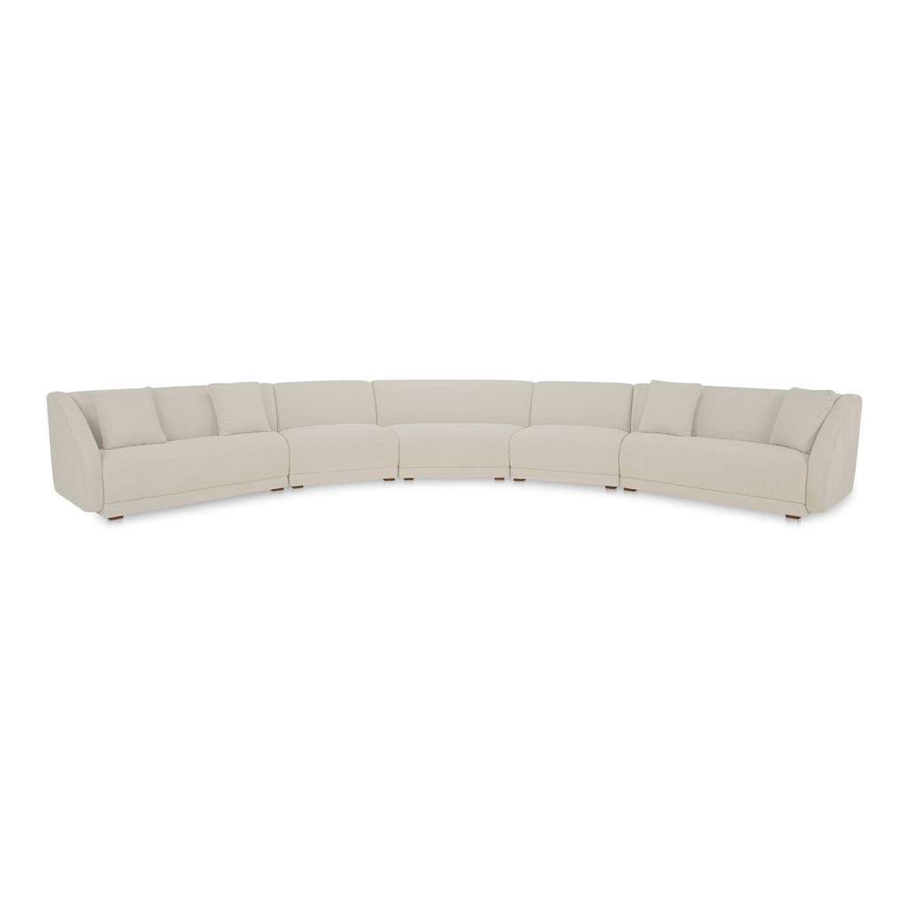 Fraser 5 Piece Modular Sectional Off White